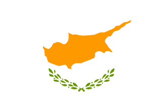 キプロスの国旗のイラスト画像2