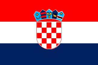 クロアチアの国旗のイラスト画像2