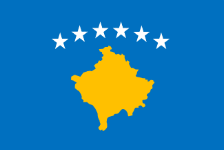 コソボの国旗のイラスト画像2