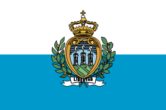 サンマリノの国旗のイラスト画像2