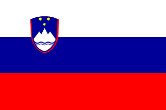 スロベニアの国旗のイラスト画像2