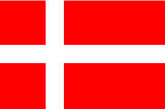 デンマークの国旗のイラスト画像2