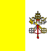 バチカンの国旗のイラスト画像2