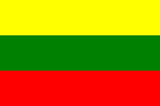 リトアニアの国旗のイラスト画像2