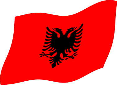 アルバニアの国旗のイラスト画像3