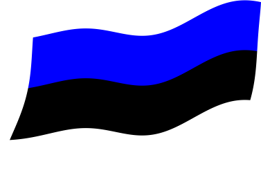エストニアの国旗のイラスト画像3
