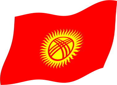 キルギスの国旗のイラスト フリー 無料で使えるイラストカット Com