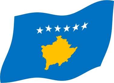 コソボの国旗のイラスト画像3