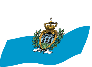 サンマリノの国旗のイラスト画像3