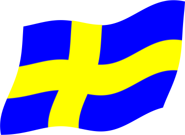 スウェーデンの国旗のイラスト画像3