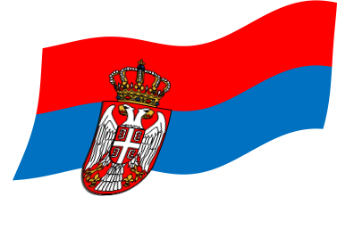 セルビア・モンテネグロの国旗のイラスト画像3