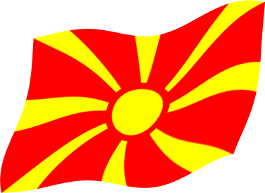 マケドニアの国旗のイラスト画像3