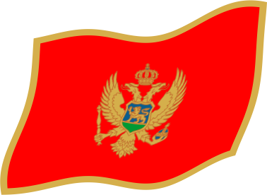 モンテネグロの国旗のイラスト画像3