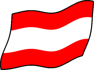 オーストリアの国旗のイラスト画像4