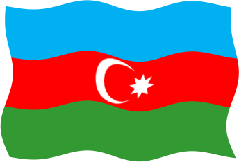 アゼルバイジャンの国旗のイラスト画像5