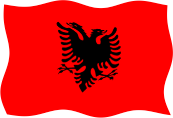 アルバニアの国旗のイラスト画像5