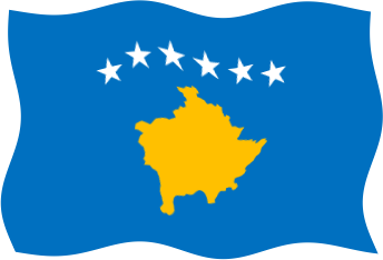 コソボの国旗のイラスト画像5
