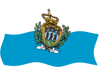 サンマリノの国旗のイラスト画像5