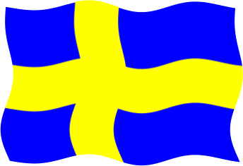 スウェーデンの国旗のイラスト画像5