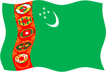 トルクメニスタンの国旗のイラスト画像5