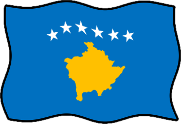 コソボの国旗のイラスト画像6