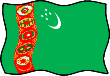 トルクメニスタンの国旗のイラスト画像6