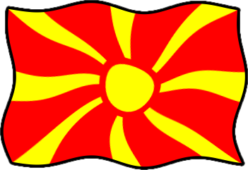 マケドニアの国旗のイラスト画像6