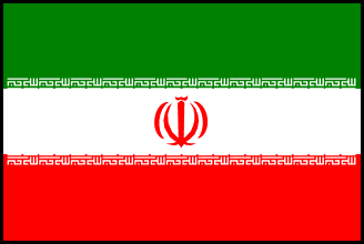 イランの国旗のイラスト画像
