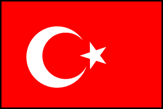 トルコの国旗のイラスト画像