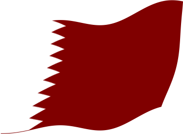 カタールの国旗のイラスト画像3