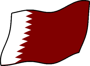 カタールの国旗のイラスト画像4