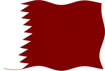 カタールの国旗のイラスト画像5