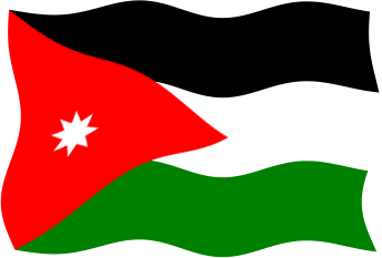 ヨルダンの国旗のイラスト画像5