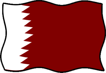 カタールの国旗のイラスト画像6