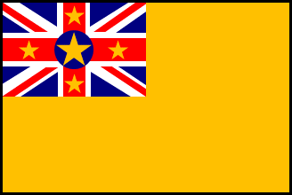 ニウエの国旗のイラスト画像