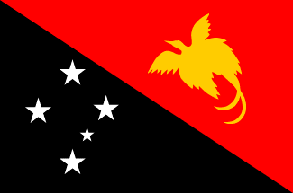 パプアニューギニアの国旗のイラスト画像2