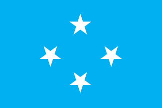 ミクロネシアの国旗のイラスト画像2
