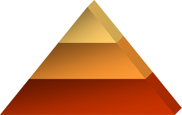 ピラミッド図形のイラスト フリー 無料で使えるイラストカット Com