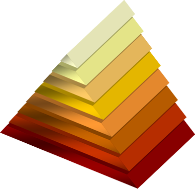 ピラミッド図形のイラスト フリー 無料で使えるイラストカット Com