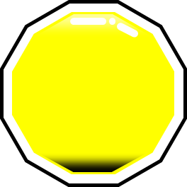 多角形ボタンのイラスト画像