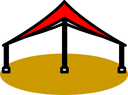 テント、タープのイラスト画像