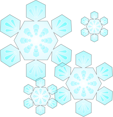 雪の結晶のイラスト画像
