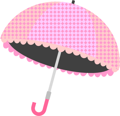日傘、パラソルのイラスト画像