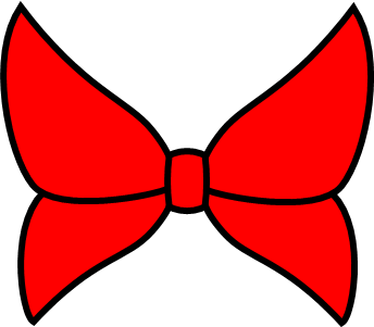 蝶リボンのイラスト画像