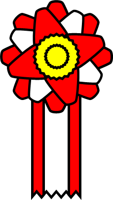 リボン徽章のイラスト画像