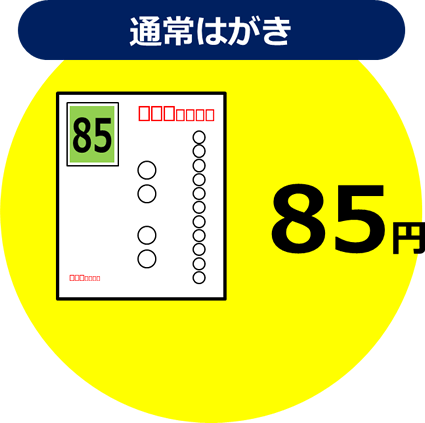 郵便料金のイラスト画像