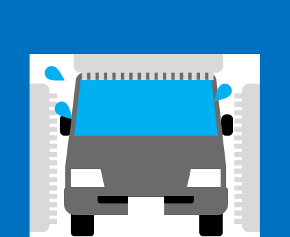 洗車機のイラスト画像