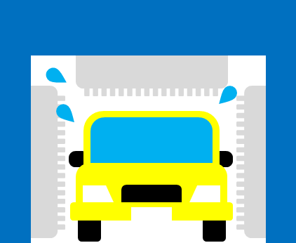 洗車機のイラスト画像