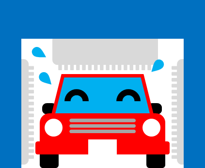 洗車機のイラスト画像