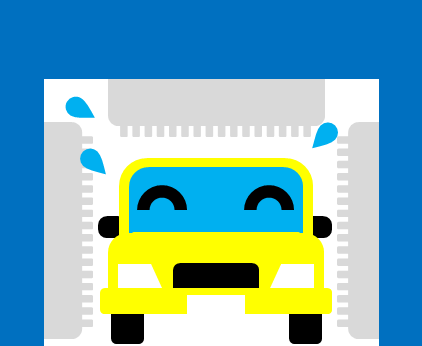 洗車機のイラスト画像